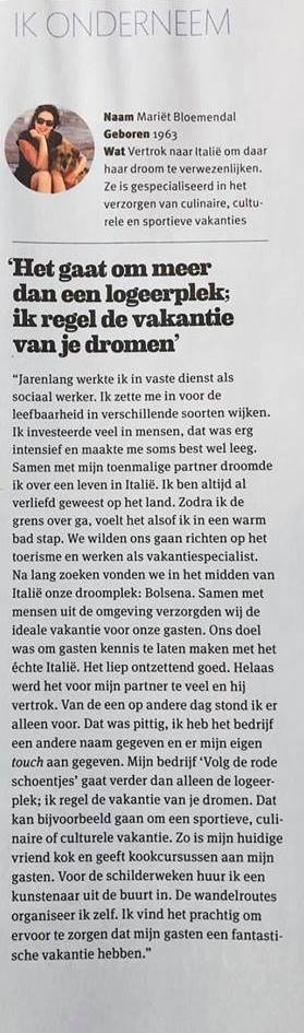 zin - Volg de rode schoentjes in magazine ZIN