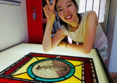 Stained glass course Italy