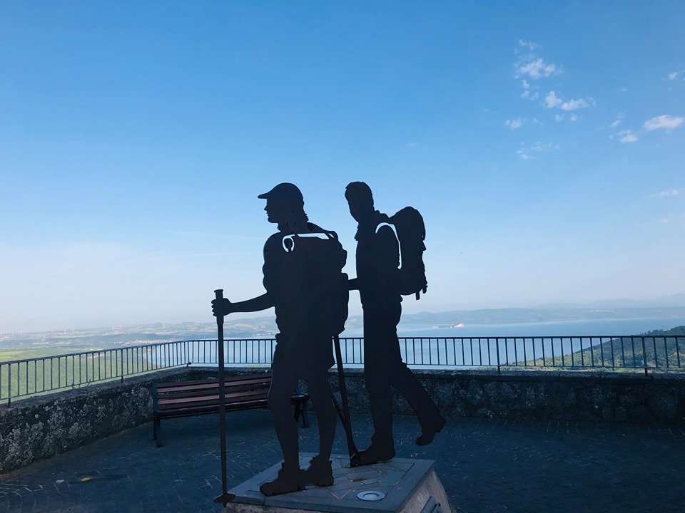 Pellegrini - Wandeldag 1 winter wandelen van Montefiascone naar Bolsena.