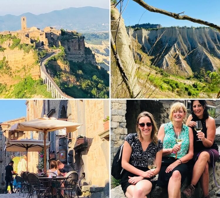 Civita di Bagnoregio en Ecowine Experience wijnhuis Tre Botti