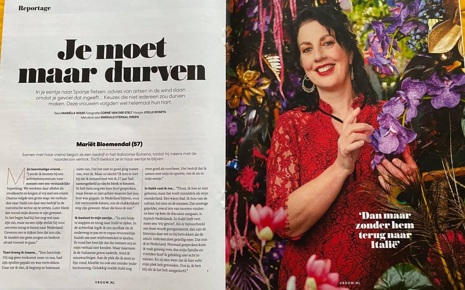 VROUW Magazine Telegraaf Mariët Bloemendal