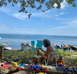 Painting holiday Italy 4 schilderen aan Lago di Bolsena tijdens schildervakantie in Italië