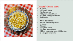 Gratis recept mimosataart 2 - Gratis recept mimosataart